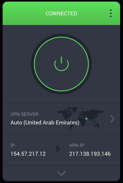 Private Internet Access – capture d'écran 1